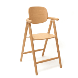 Image showing the Tobo Wooden High Chair, Natural product.