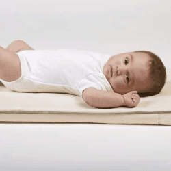 Image showing the Waterproof Mattress Protector for SnuzPod4, H75.5cm x W40cm, Natural product.