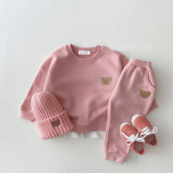 Image showing the The Bear Colour Tracksuit, 0 - 6 Months, Pink product.