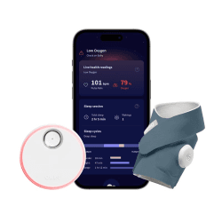 Image showing the Dream Sock Smart Baby Monitor, Bedtime Blue product.