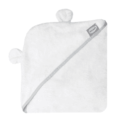 Image showing the Baby Bath Towel with Ears, White product.