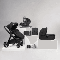 Image showing the Raffi 10-Piece Premium Travel System Bundle, Gloss Black product.