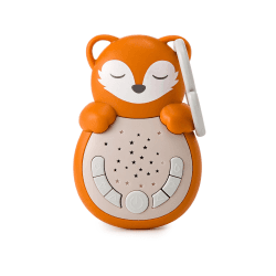 Image showing the Sweet Dreamz on the Go Fox Travel Sleep Aid & Night Light with Cry Sensor, Orange product.