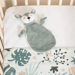 Image showing the Comforter with Dummy Holder Deer, Ash Green product.