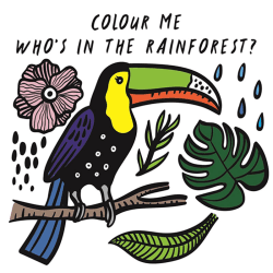 Image showing the Wee Gallery Colour Me: Who's in the Rainforest?, White product.