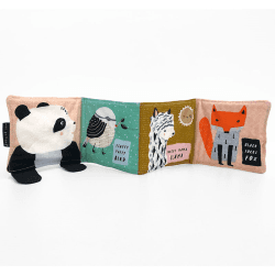 Image showing the Wee Gallery Roly Poly Panda, White product.