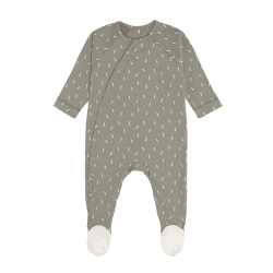 Image showing the Sleepsuit Pyjama GOTS, 0 - 3 Months, Speckles Olive product.