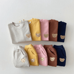 Image showing the The Bear Colour Tracksuit, 0 - 6 Months, Navy product.