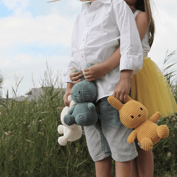 Image showing the Miffy Corduroy Soft Toy, 50cm, Yellow product.