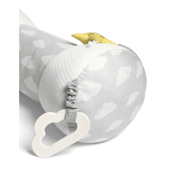 Image showing the Dream Upon A Cloud Tummy Time Roll, H18 x D20 x L41cm, White/Grey product.