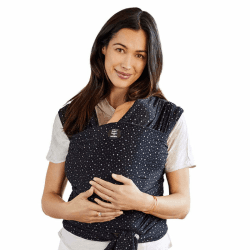 Image showing the Classic Baby Sling Wrap with Print, Terrazzo Black product.