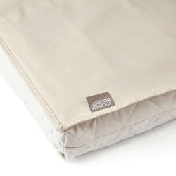 Image showing the Organic Cot Bed Mattress Protector, Off White product.