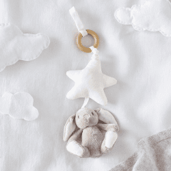 Image showing the Bonnie Bunny Jitter Toy, Natural product.