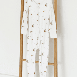 Image showing the Galaxy Bamboo Zip Sleepsuit, 3 - 6 Months product.