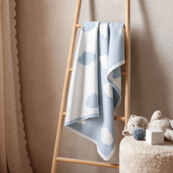 Image showing the Cloud Blanket, White/Blue product.
