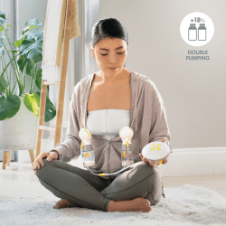 Image showing the Swing Maxi Double Electric Breast Pump, Yellow product.
