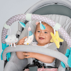 Image showing the Mini Moon Pushchair Play Arch, Grey product.