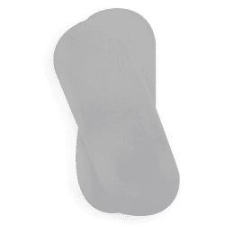 Image showing the Pack of 2 Moses Basket Sheets, 74 x 30cm, Grey product.