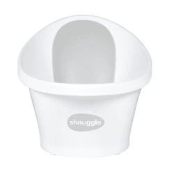Image showing the Baby Bath with Plug, White/Grey product.