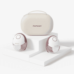 Image showing the M6 Double Breast Pump, Cozy Red product.