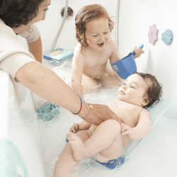 Image showing the Ergonomic Bath Support Hammock, Blue product.