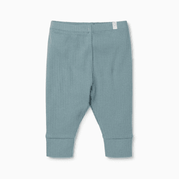 Image showing the Ribbed Leggings, 3 - 6 Months, Blue product.