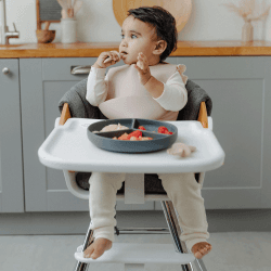 Image showing the My 1st Silicone Spoon & Fork, Ash Rose product.