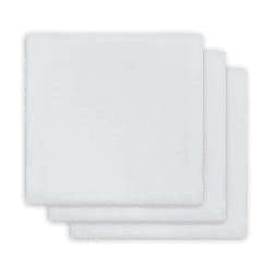 Image showing the Pack of 3 Muslin Cloths, 70 x 70cm, White product.