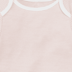Image showing the Long Sleeve Bodysuit, 0 - 3 Months, Blush Stripe product.