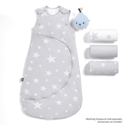 Image showing the SnuzPod 3 Piece Bedside Crib Bedding Set, L90 x W45 x H1cm, Star product.