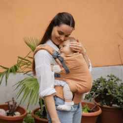 Image showing the Boba X Linen Baby Carrier, Brown Rye product.