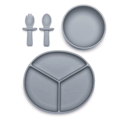 Image showing the My 1st 3 Piece Silicone Weaning Set, Sea Salt product.