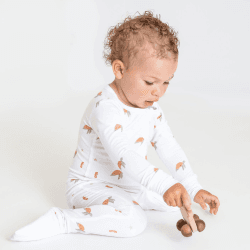 Image showing the Ocean Bamboo Zip Sleepsuit, 3 - 6 Months product.