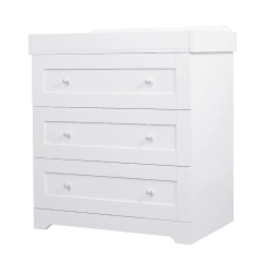 Image showing the Rio Chest of Drawers with Changing Unit, White product.