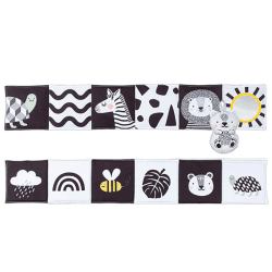 Image showing the Savannah Adventures Black & White Sensory Soft Book, Multi product.
