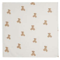 Image showing the Teddy Bear Pack of 3 Muslin Cloths, 70 x 70cm product.