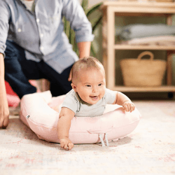 Image showing the Deluxe+ Dock Printed Baby Nest, Blossom Chambray product.