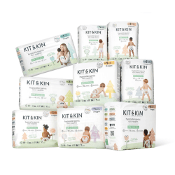 Image showing the 1 Month Bundle of Eco-Friendly Disposable Nappies, Size 1 product.