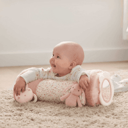 Image showing the Welcome to the World Tummy Time Roll, Pink product.