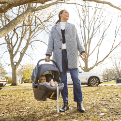 Image showing the MESA i-Size Baby Car Seat, Blue Melange product.