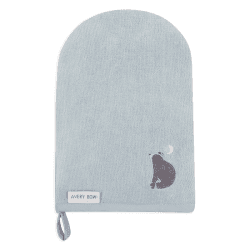 Image showing the Bear Embroidered Bath Mit product.