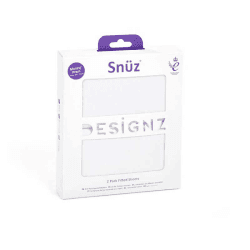 Image showing the Pack of 2 Moses Basket Fitted Sheets, White product.