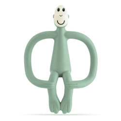 Image showing the Original Monkey Teething Toy, Mint Green product.