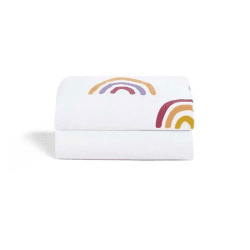Image showing the Pack of 2 Moses Basket Fitted Sheets, Multi product.