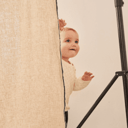 Image showing the Knitted Check Jumper, 3 - 6 Months, Natural White product.