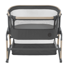 Image showing the Iora Air Bedside Crib, Beyond Graphite product.