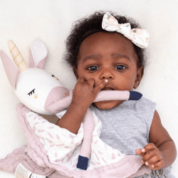 Image showing the Unicorn Cotton Muslin Lovie product.