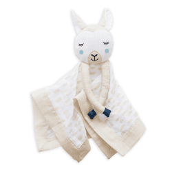 Image showing the Llama Cotton Muslin Lovie product.
