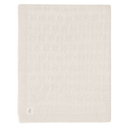 Image showing the Grain Knit Baby Blanket, 75 x 100cm, Oatmeal product.