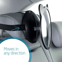 Image showing the Car Seat Mirror, Black product.